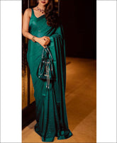 RE - Teal Green Coloured Sequence Work Designer Saree